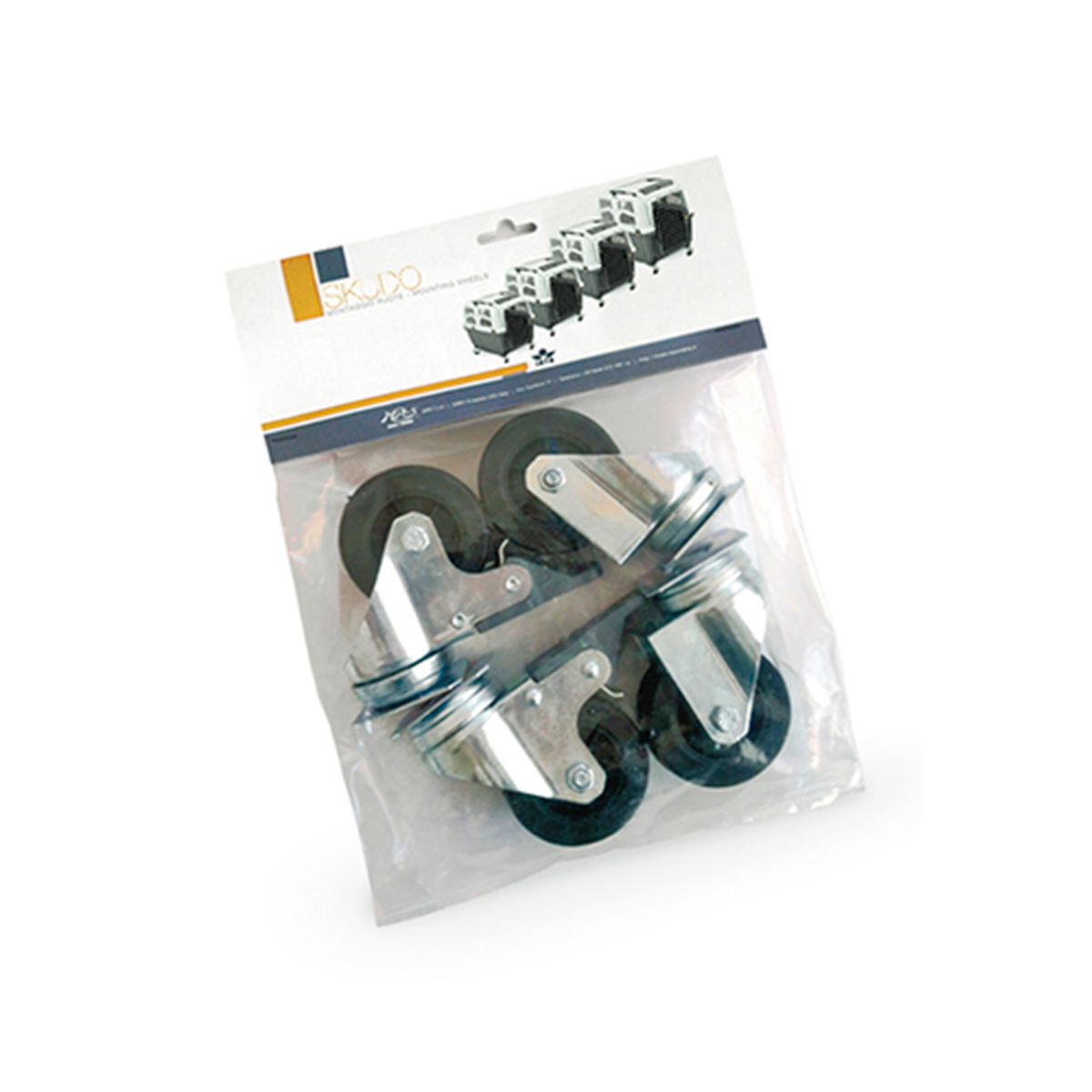 MPS - Set Ruedas para Jaula Transporte Skudo 4, 5, 6, 7, 8