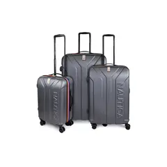 NAUTICA - Set 3 maletas Prime S+M+L gris