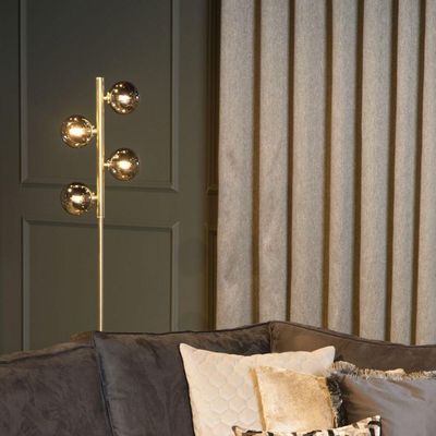 Imagen 2 del producto LAMPARA DE PIE TYCHO DORADO 4xG9