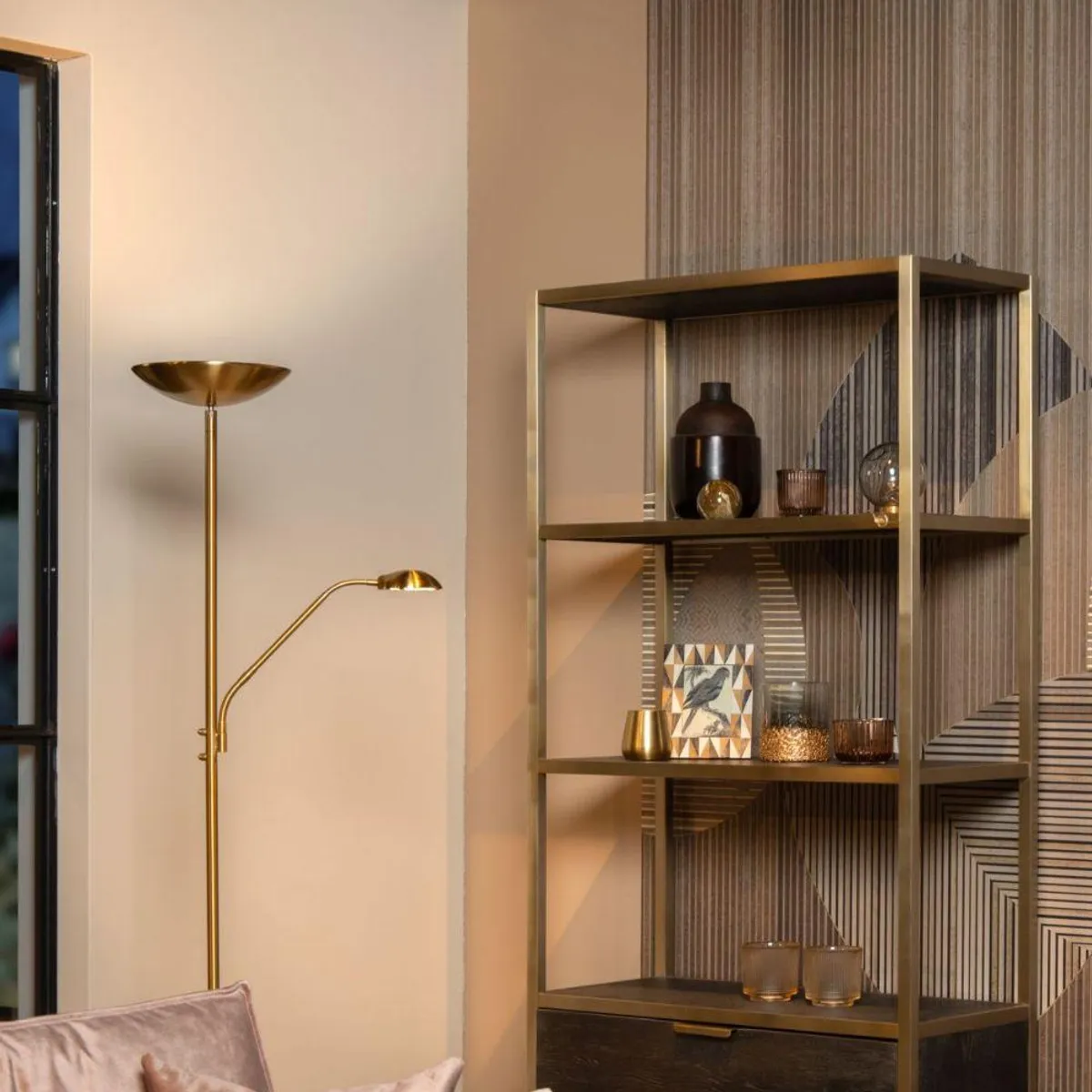 BOSCO - LAMPARA DE PIE ZENITH DORADO BOSCO