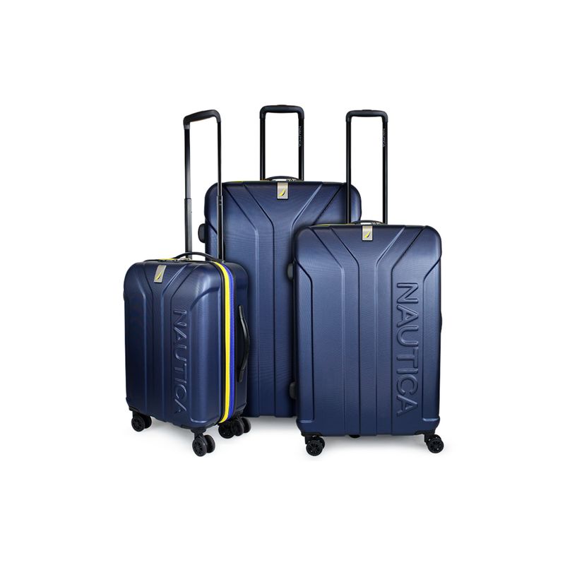 NAUTICA - Set 3 maletas Prime S+M+L azul NAUTICA