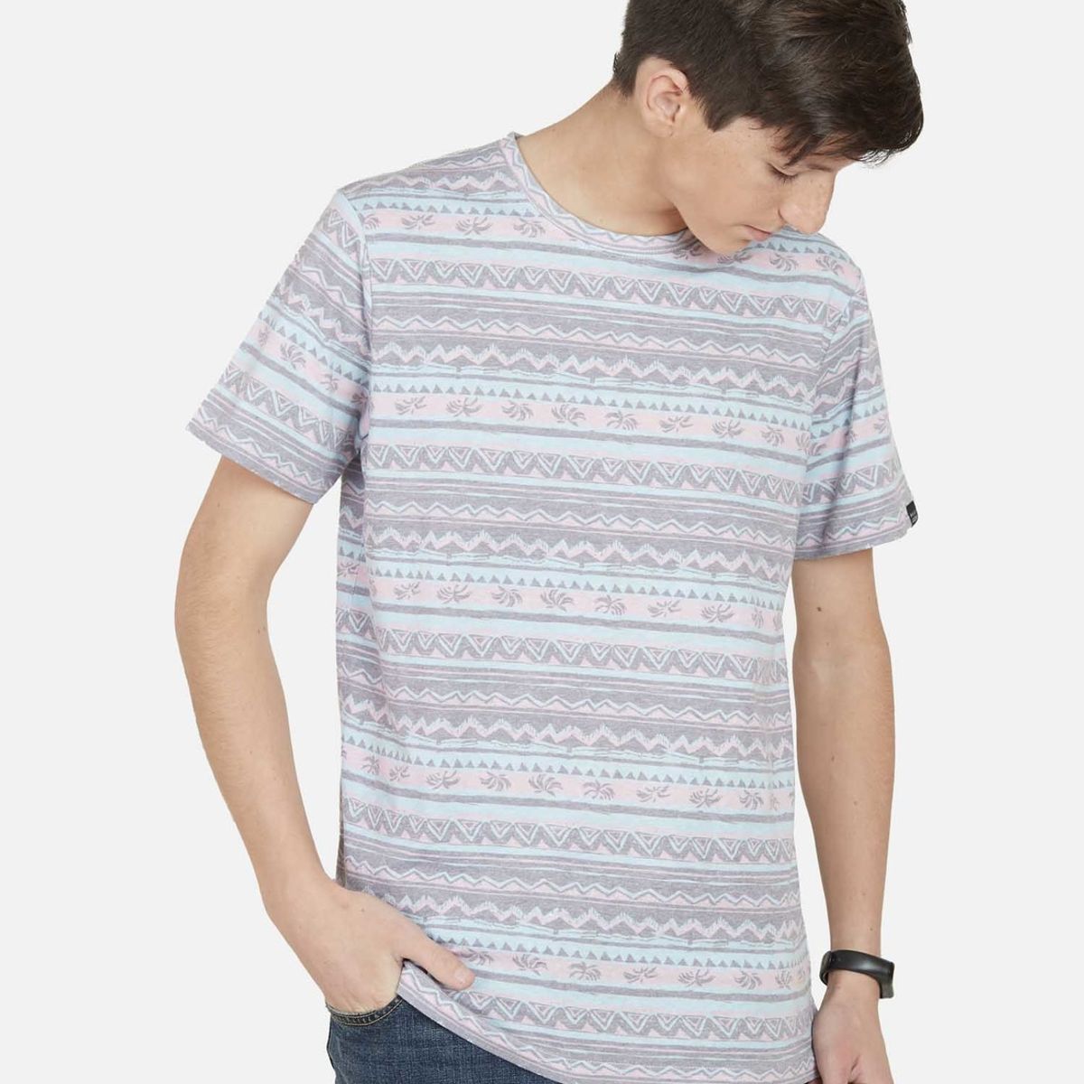 MAUI AND SONS - Polera ETHNIC LINES Juvenil Multicolor Maui and Sons