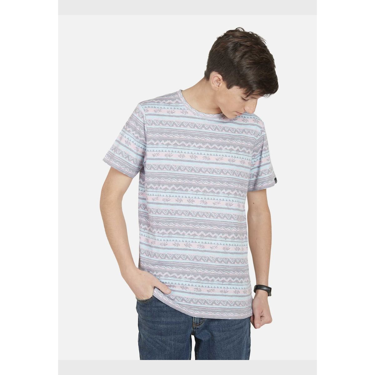 MAUI AND SONS - Polera ETHNIC LINES Juvenil Multicolor Maui and Sons