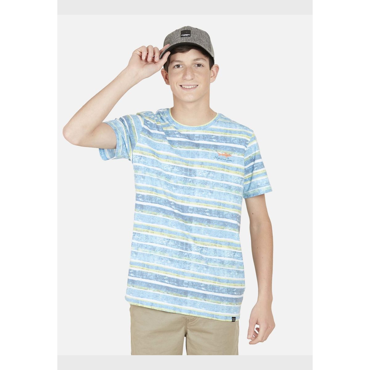MAUI AND SONS - Polera SHARK AUTHENTIC Juvenil Multicolor Maui and Sons