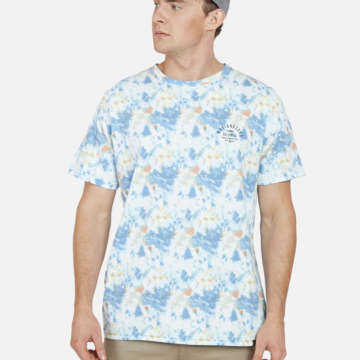 MAUI AND SONS - Polera ORIGINAL SHARK TEAM TIE DYE Hombre Multicolor Maui and Sons