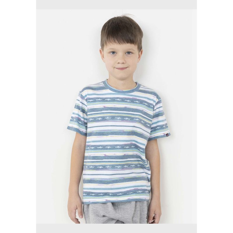 MAUI AND SONS - Polera SHARK DESTROY Niño Multicolor Maui and Sons