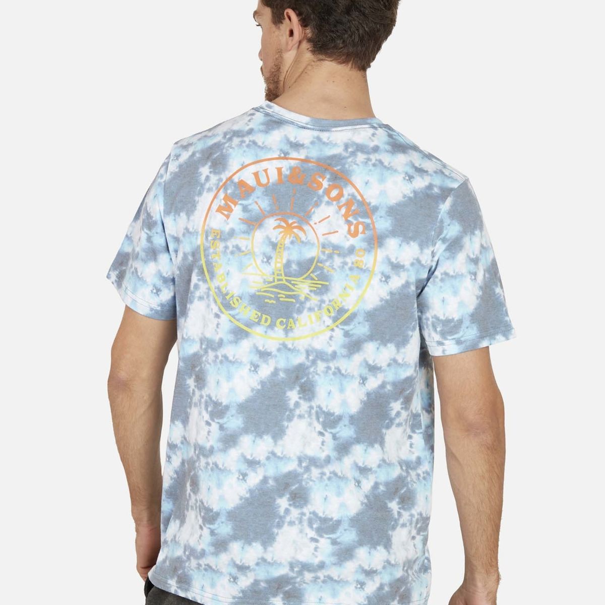 MAUI AND SONS - Polera GRADIENT ESTABLISHED CALIFORNIA Hombre Multicolor Maui and Sons