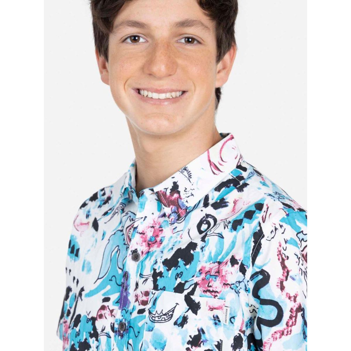 MAUI AND SONS - Camisa COLLAGE ART Juvenil Multicolor Maui and Sons