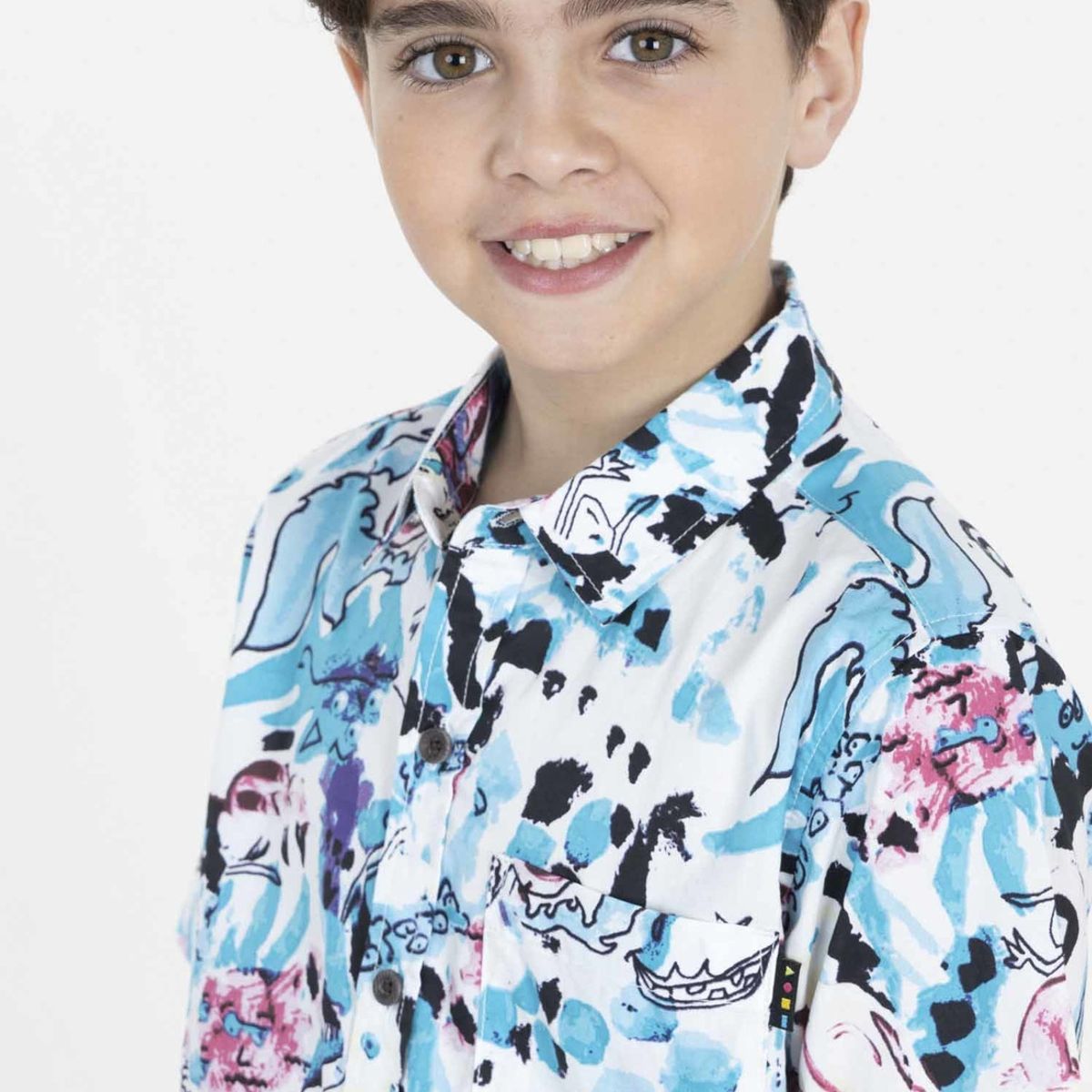 MAUI AND SONS - Camisa COLLAGE ART Niño Multicolor Maui and Sons