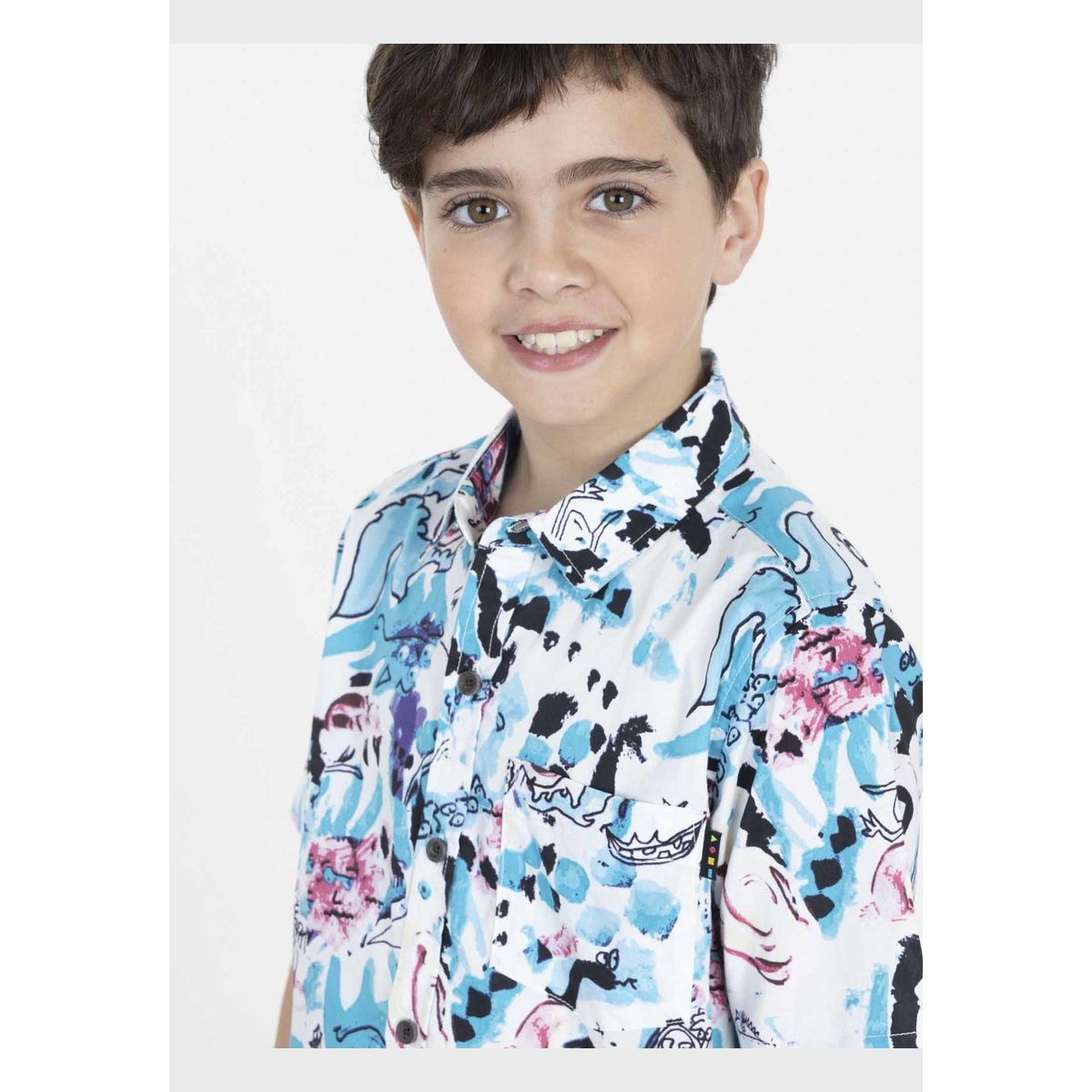 MAUI AND SONS - Camisa COLLAGE ART Niño Multicolor Maui and Sons