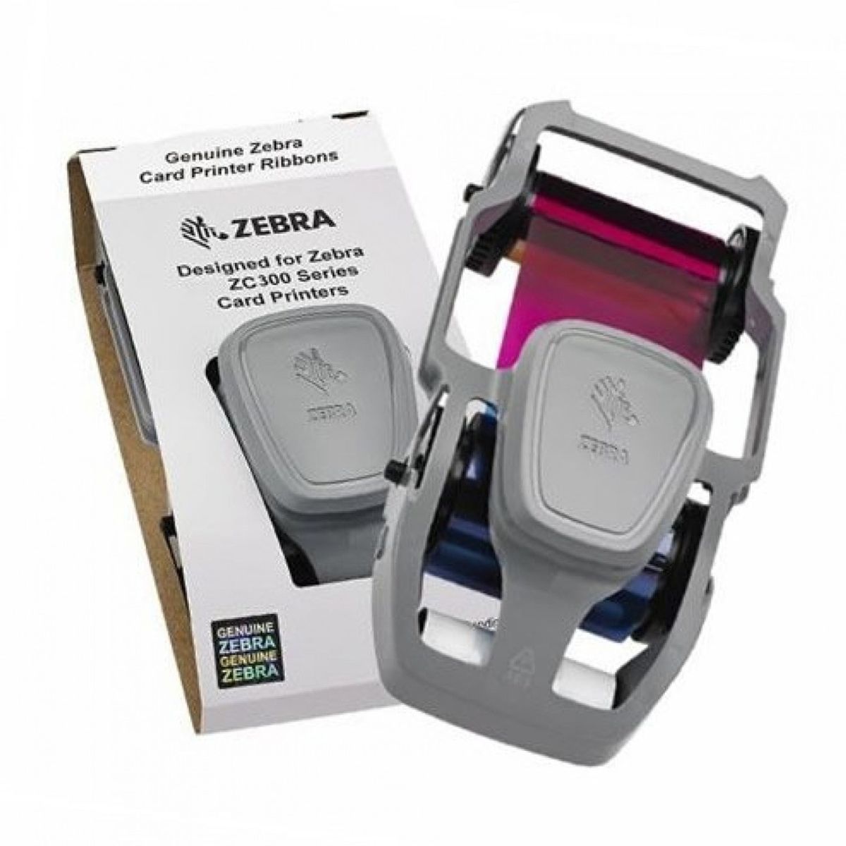 ZEBRA - Cinta Zebra 800300-250LA Color 200 YMCKO Impresiones para ZC100/ZC300 ZEBRA