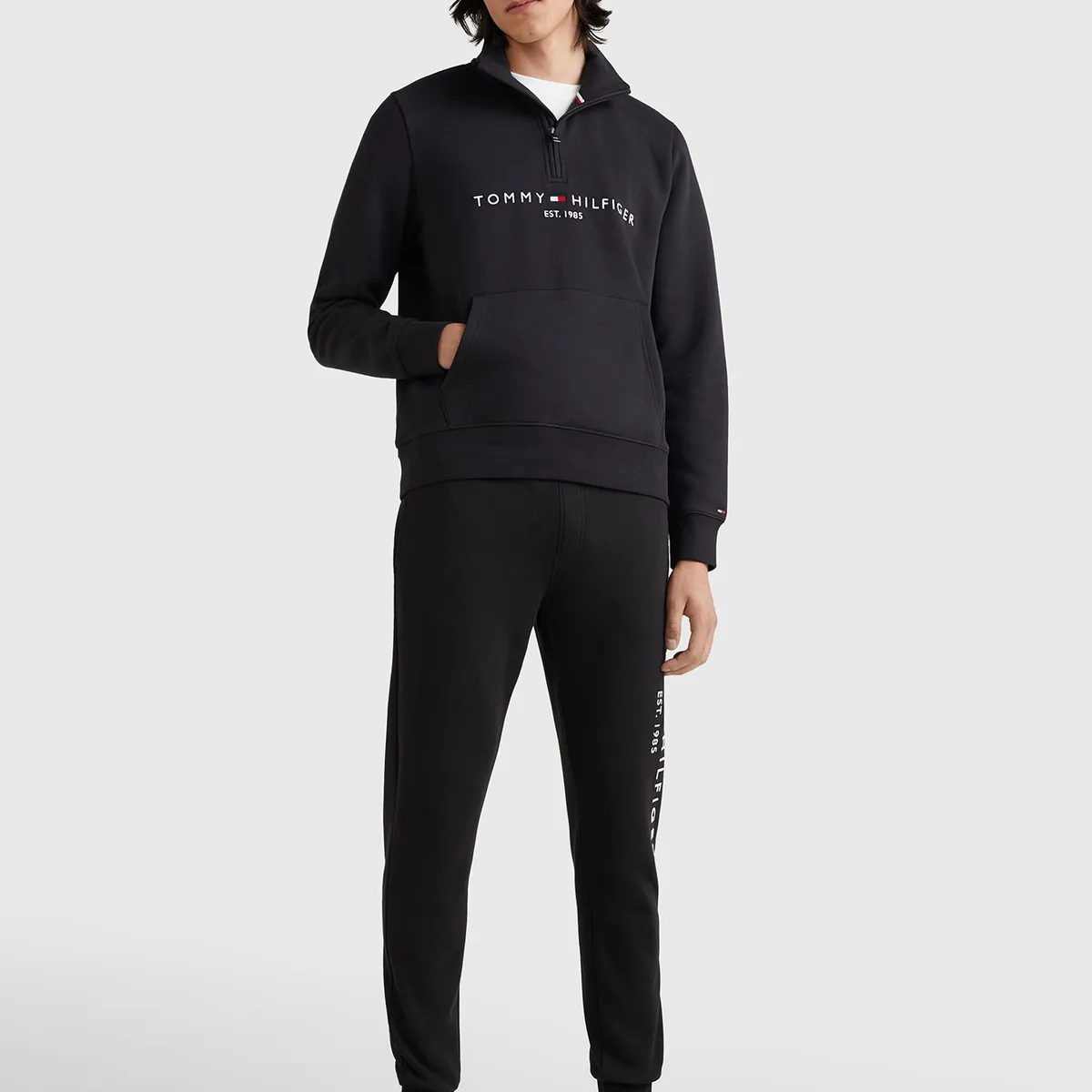 TOMMY HILFIGER - Joggers 1985 Essential Negro Tommy Hilfiger