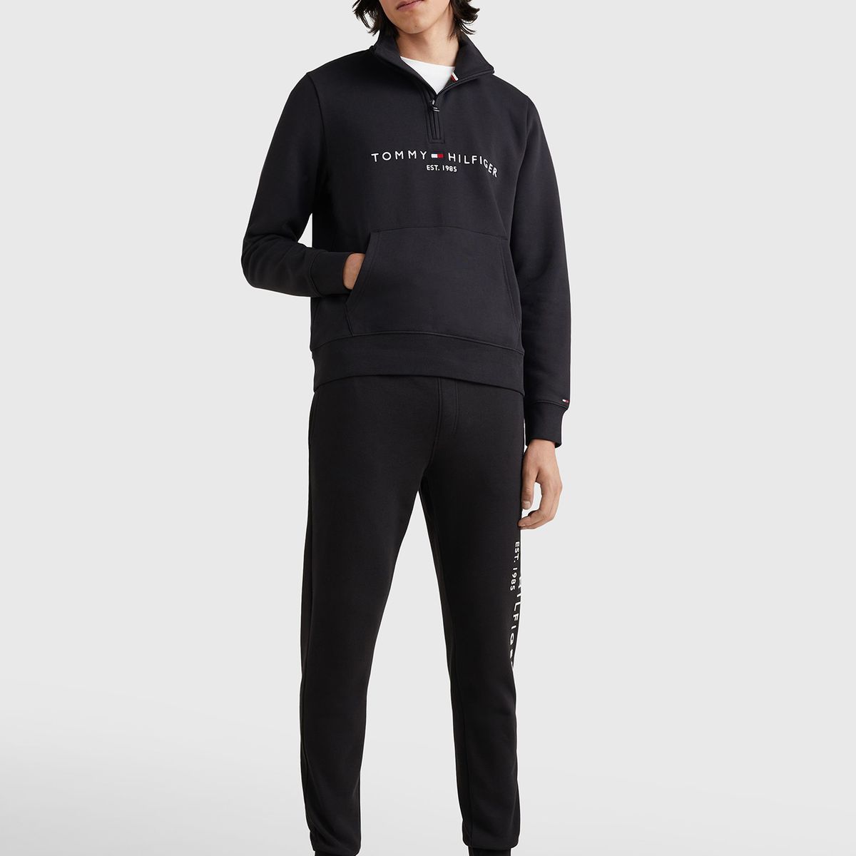 TOMMY HILFIGER - Joggers 1985 Essential Negro Tommy Hilfiger