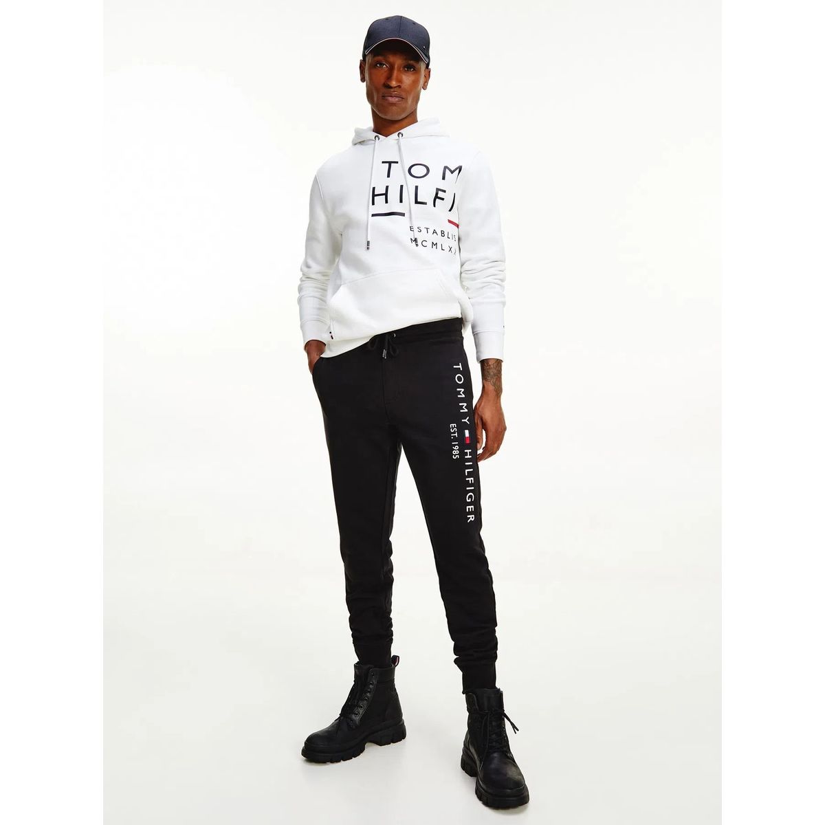 TOMMY HILFIGER - Joggers 1985 Essential Negro Tommy Hilfiger