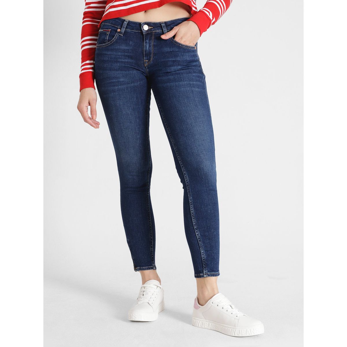 TOMMY HILFIGER - Jeans Scarlett Skinny Talle Alto Azul Tommy Jeans