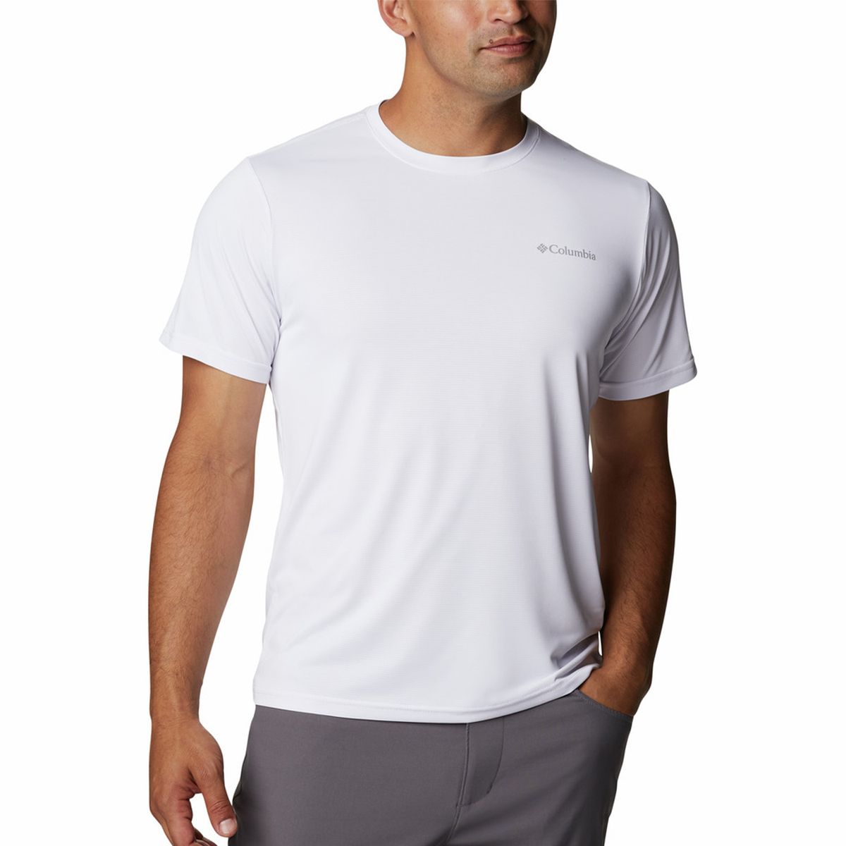 COLUMBIA - Camiseta Hombre Columbia Hike Crew Blanco COLUMBIA