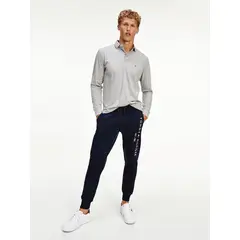 TOMMY HILFIGER - Joggers Branded Orgánic Cotton Azul