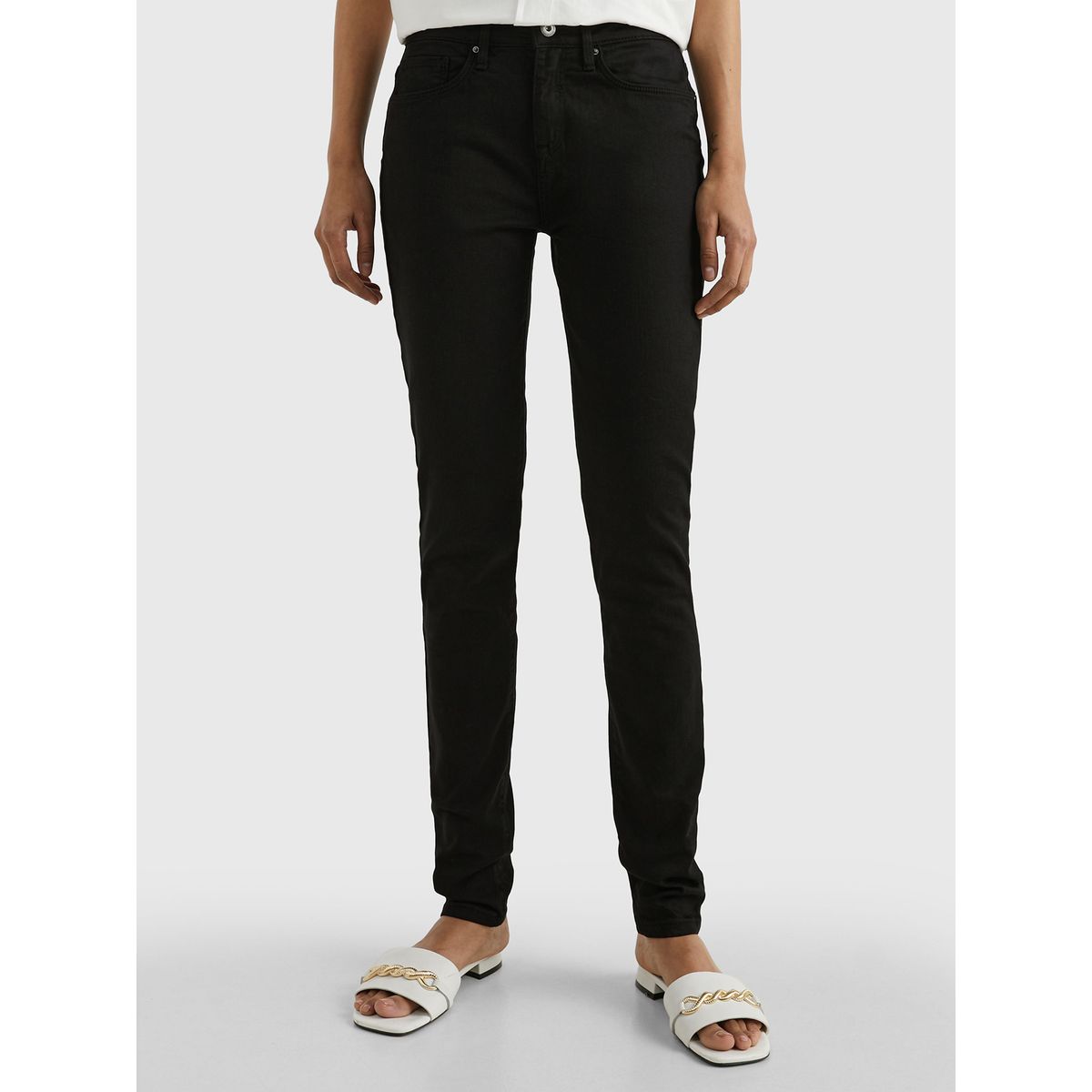 TOMMY HILFIGER - Jeans Como Heritage Skinny Negro Tommy Hilfiger