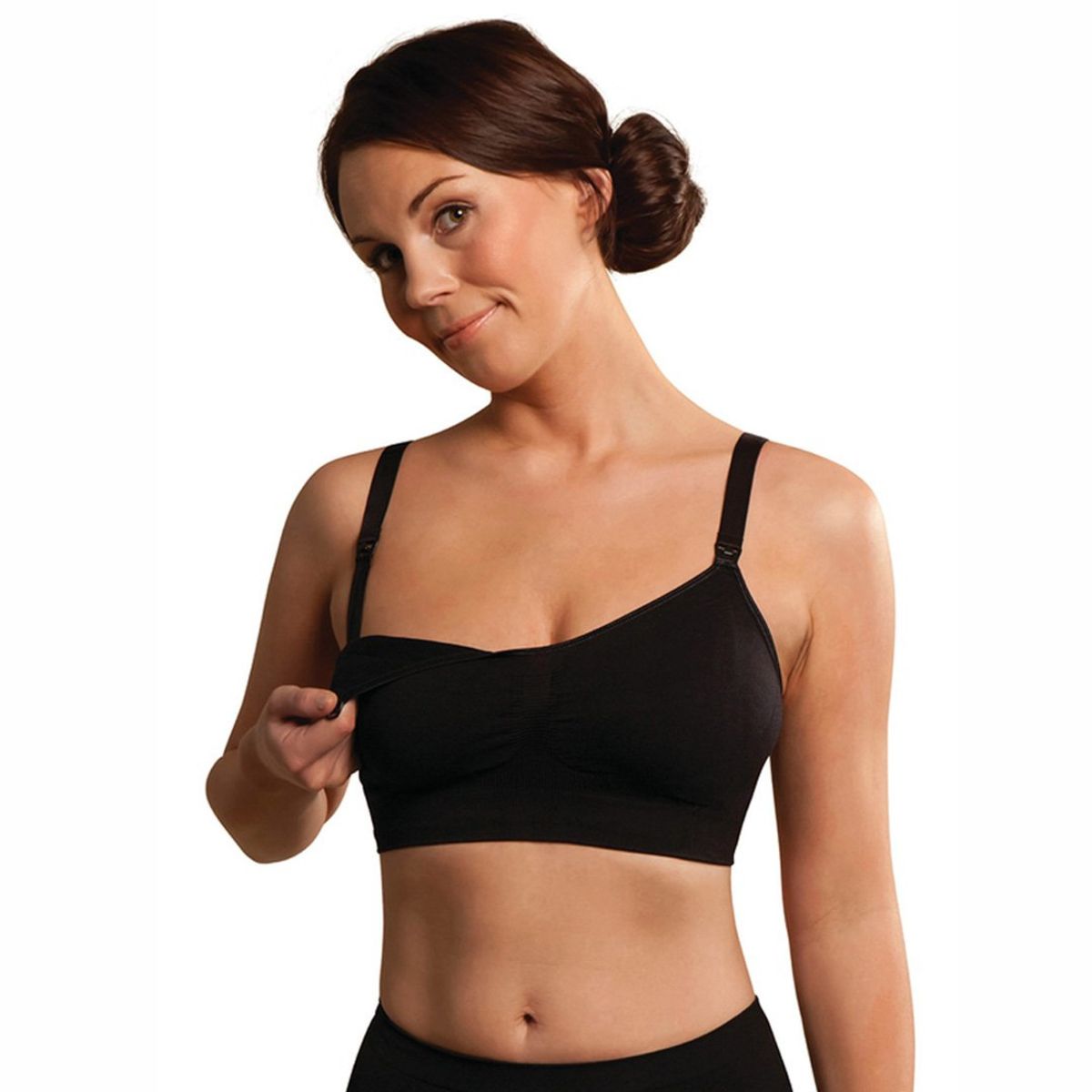 CARRIWELL - Sostén Lactancia Seamless Negro CARRIWELL