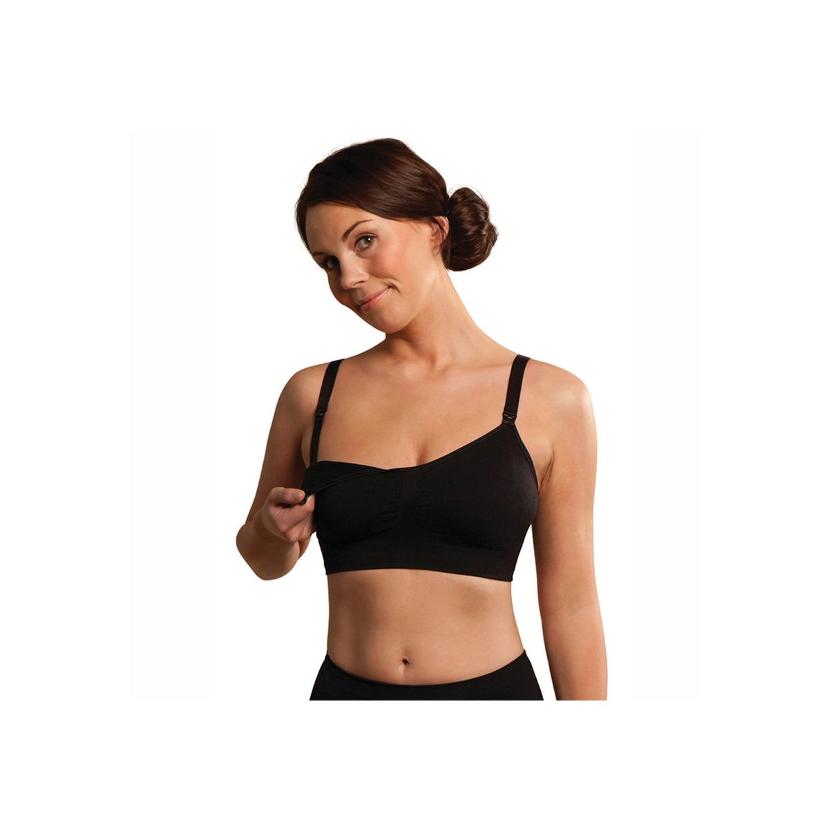 CARRIWELL - Sostén Lactancia Seamless Negro CARRIWELL