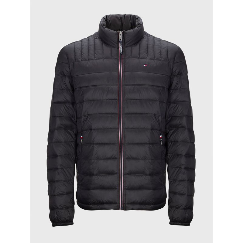 TOMMY HILFIGER - Parka Weight Quilted Negro Tommy Hilfiger