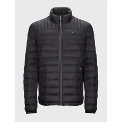 TOMMY HILFIGER - Parka Weight Quilted Negro