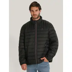 TOMMY HILFIGER - Parka Weight Quilted Negro