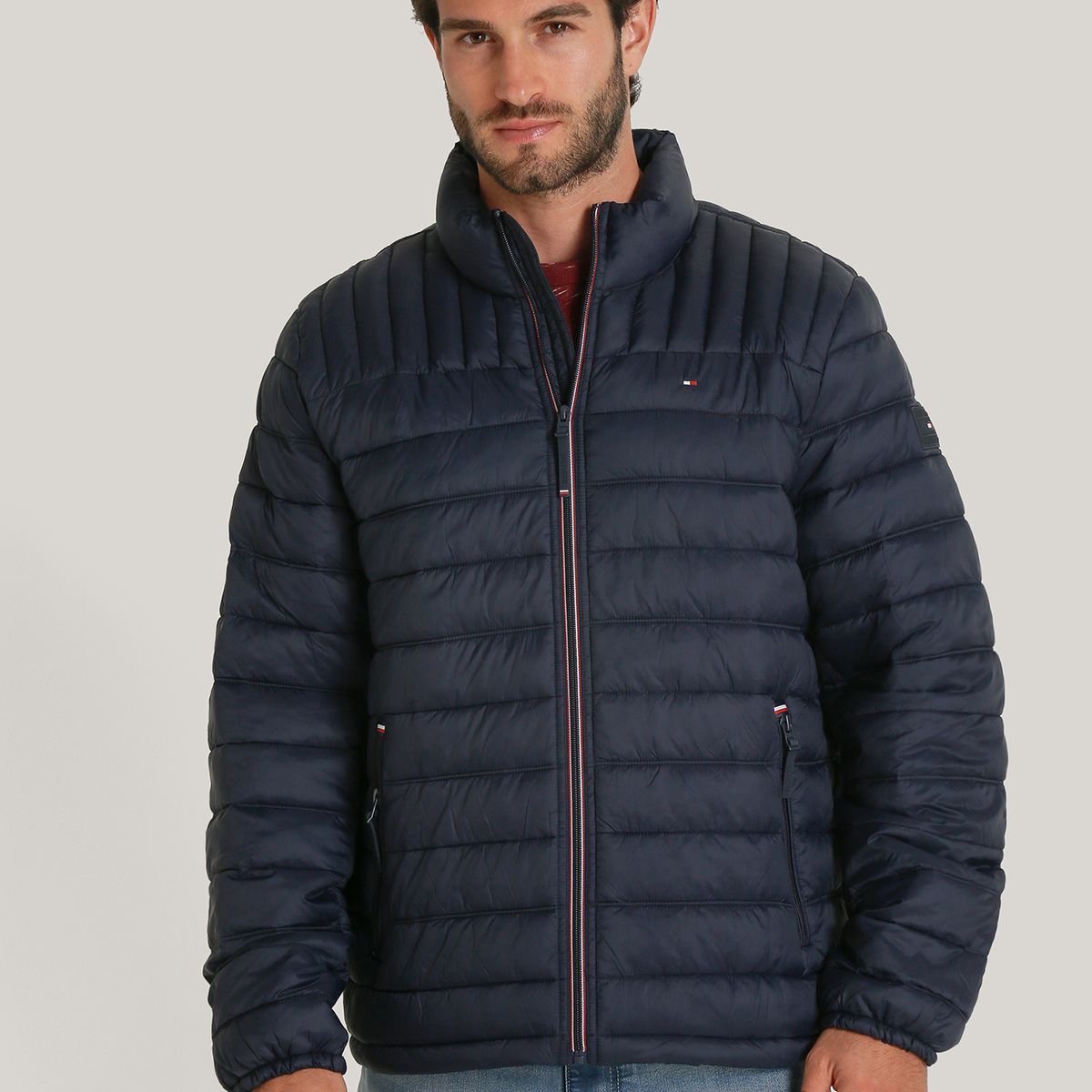 TOMMY HILFIGER - Parka Weight Quilted Azul Tommy Hilfiger