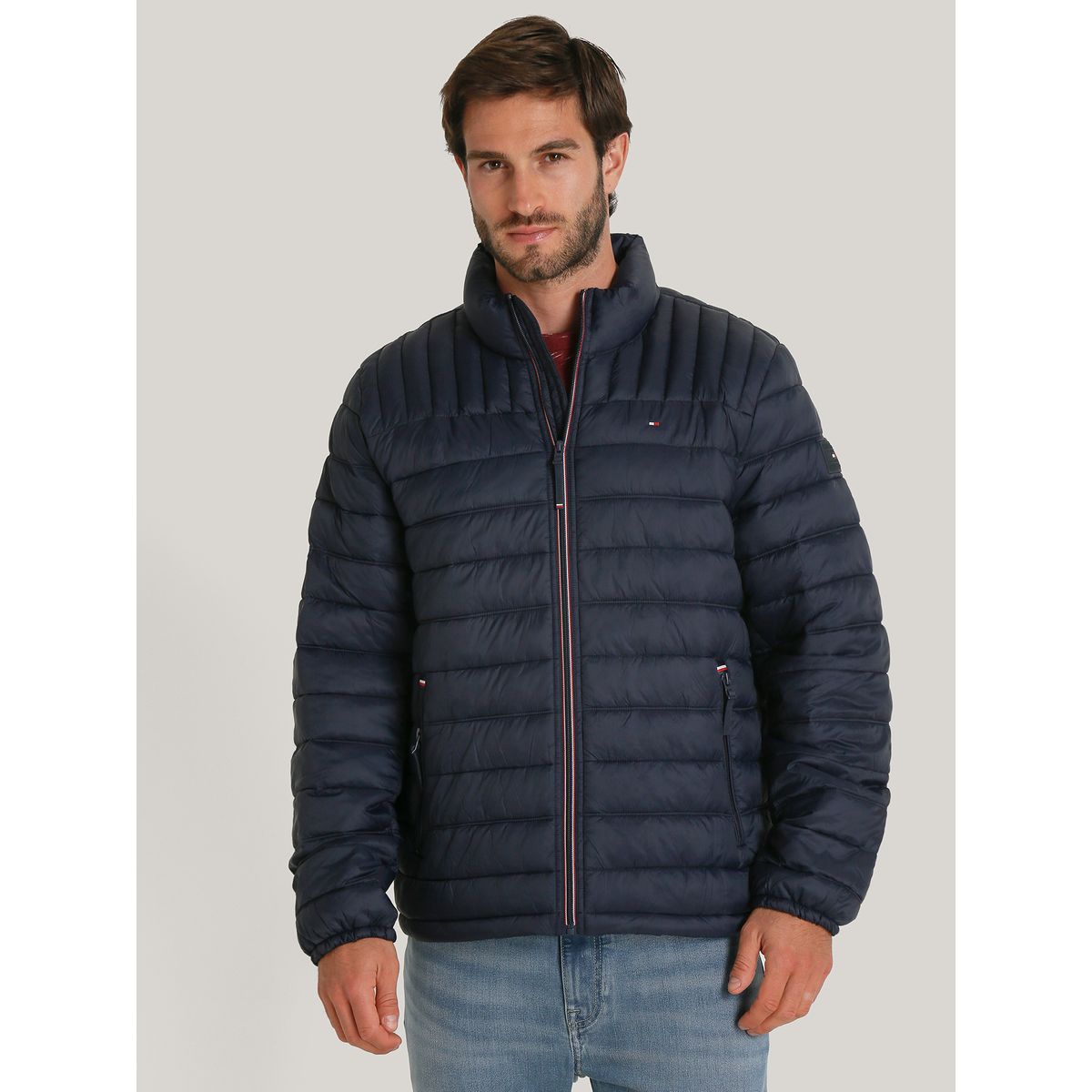 TOMMY HILFIGER - Parka Weight Quilted Azul Tommy Hilfiger