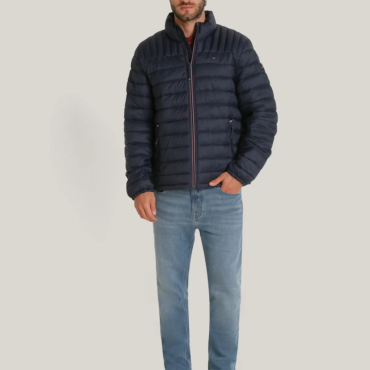 TOMMY HILFIGER - Parka Weight Quilted Azul Tommy Hilfiger