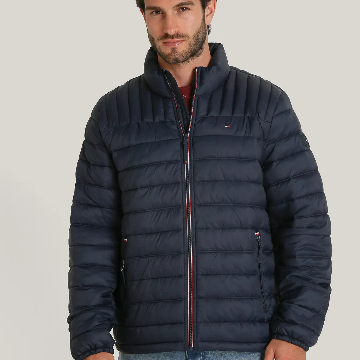 TOMMY HILFIGER - Parka Weight Quilted Azul Tommy Hilfiger