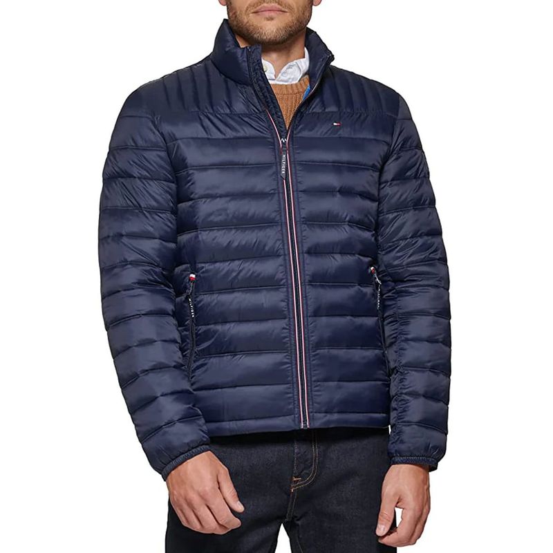 TOMMY HILFIGER - Parka Weight Quilted Azul Tommy Hilfiger