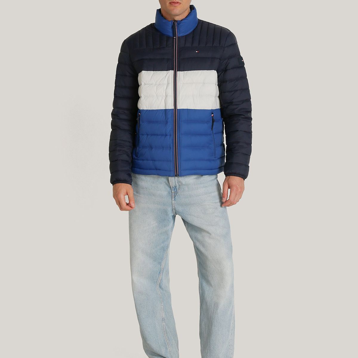 TOMMY HILFIGER - Parka Weight Quilted Multicolor Tommy Hilfiger