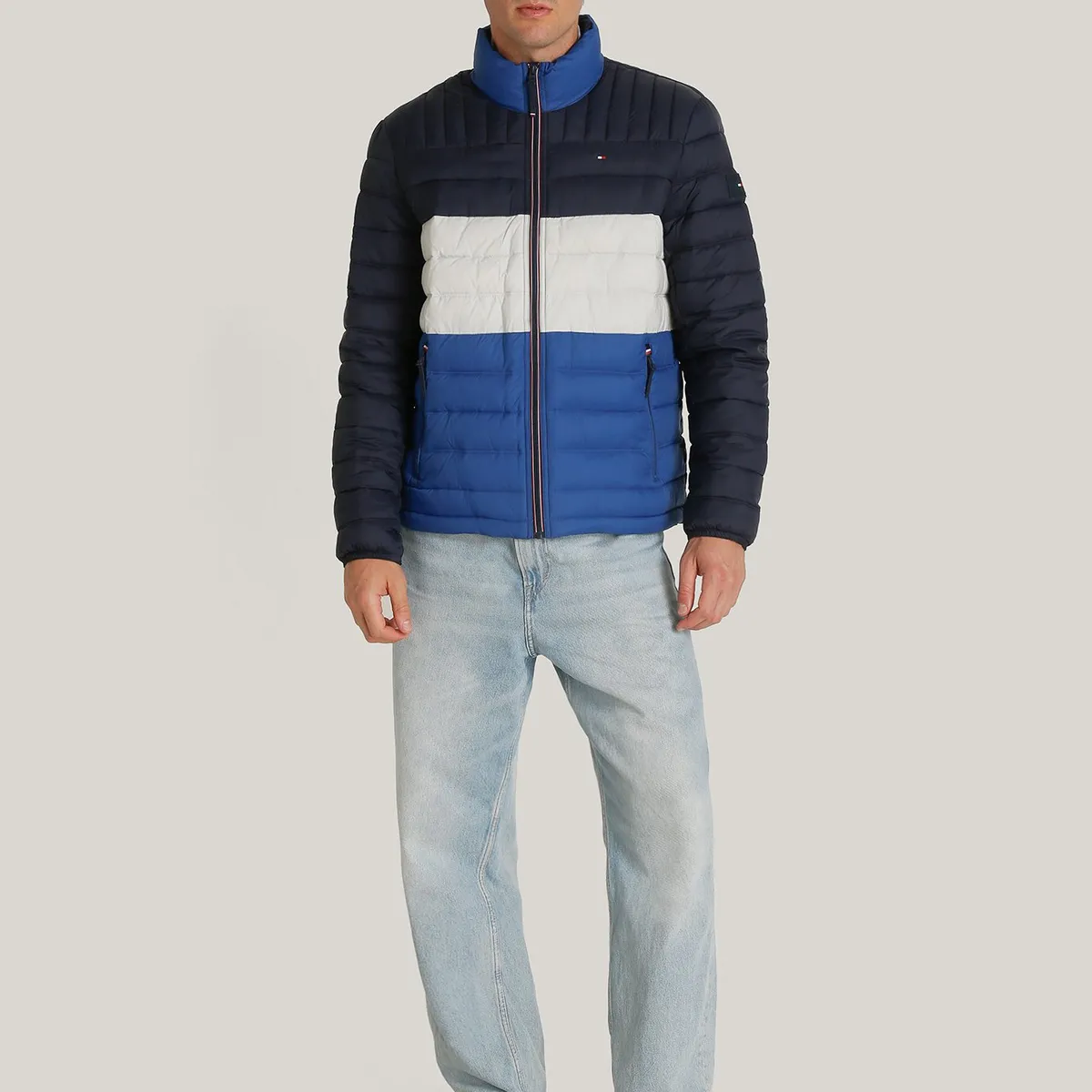 TOMMY HILFIGER - Parka Weight Quilted Multicolor Tommy Hilfiger