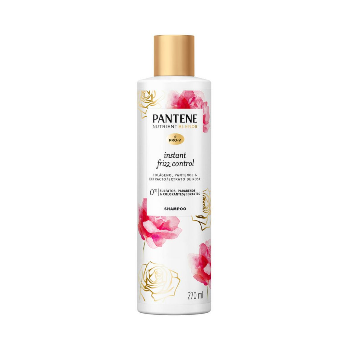 PANTENE - 3 Shampoo Pantene NBlends Colageno Pantenol Rosa 270ml