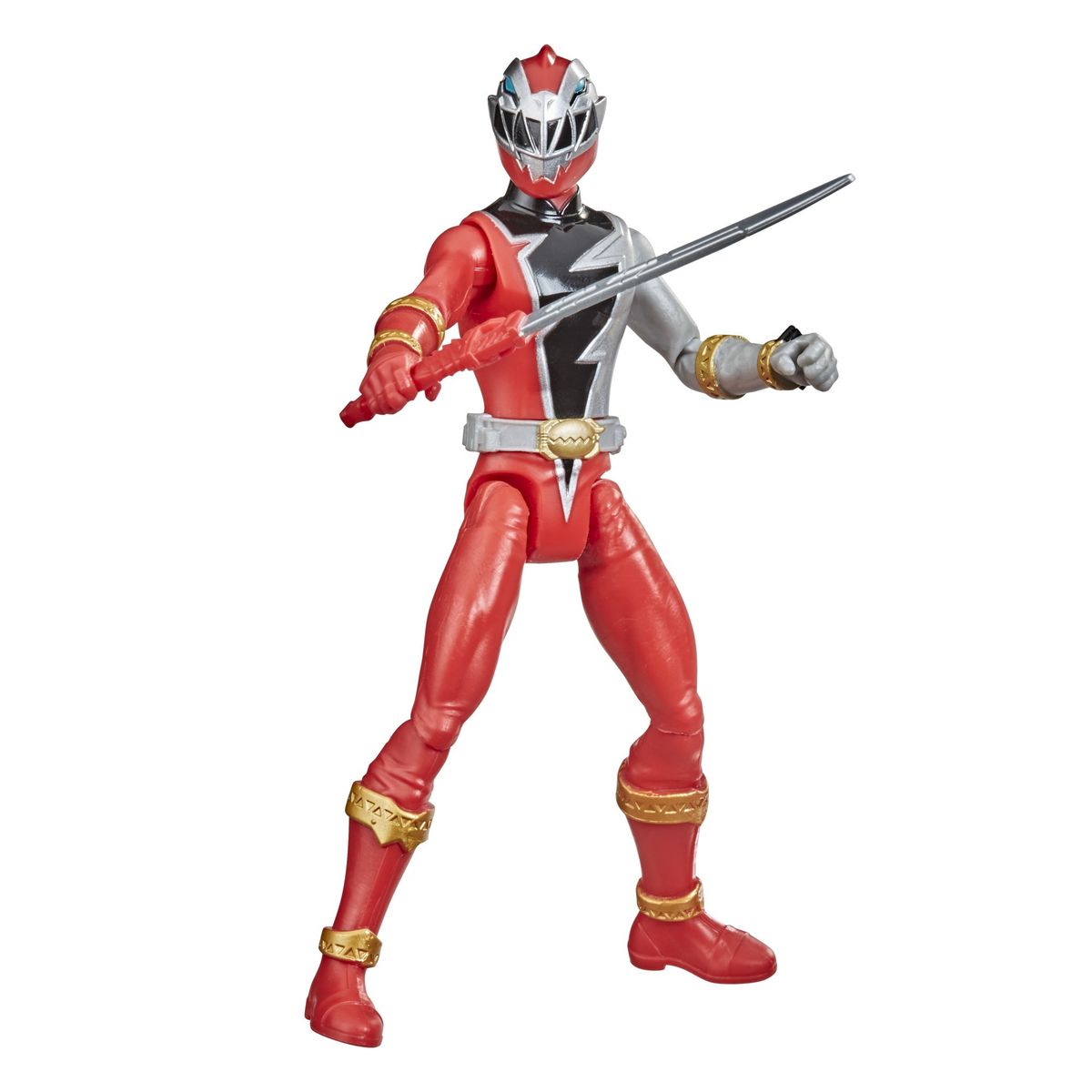 POWER RANGERS - FIGURA POWER RANGERS DINOFURY CON LLAVE RANGER ROJO
