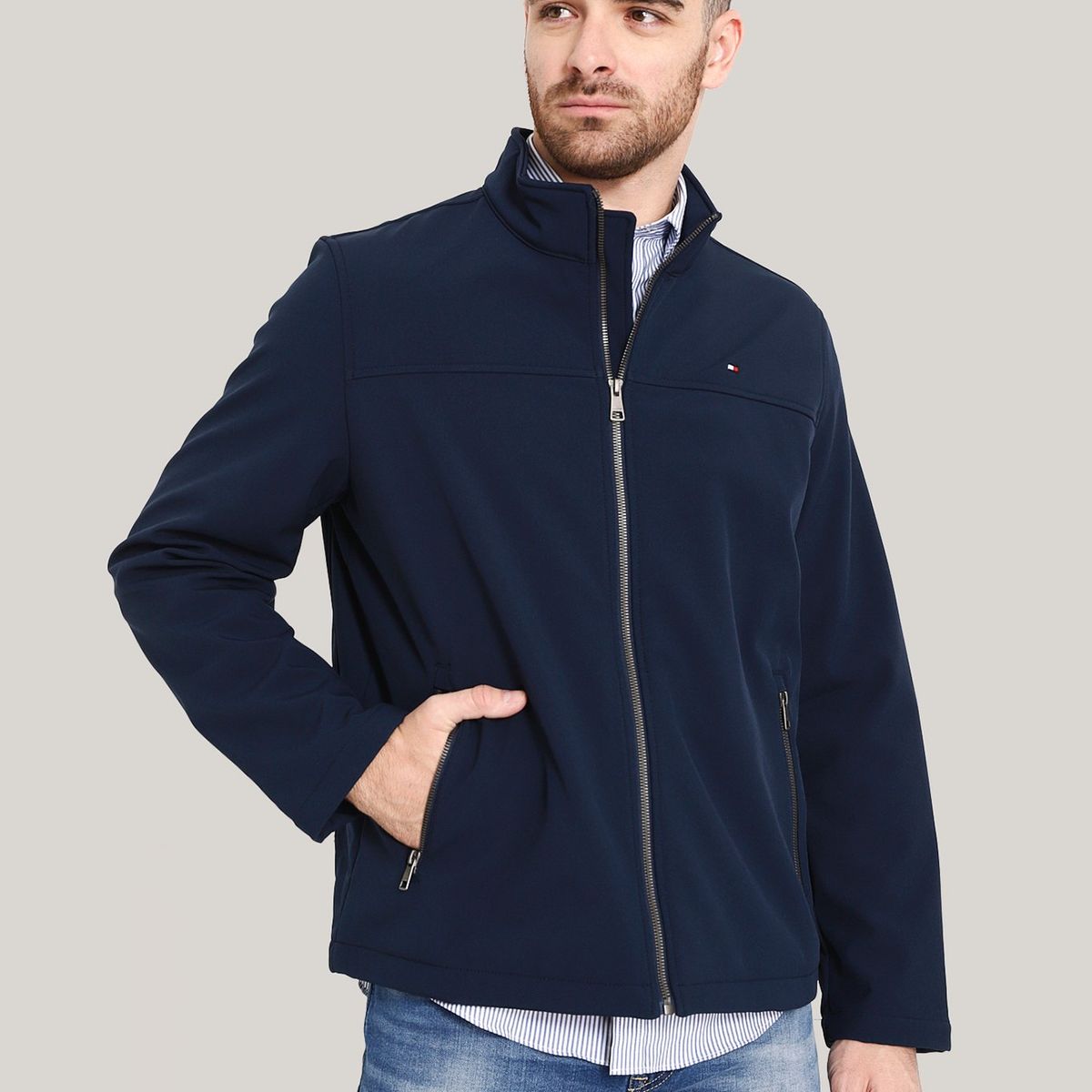 TOMMY HILFIGER - Chaqueta Active Soft Shell Azul Tommy Hilfiger