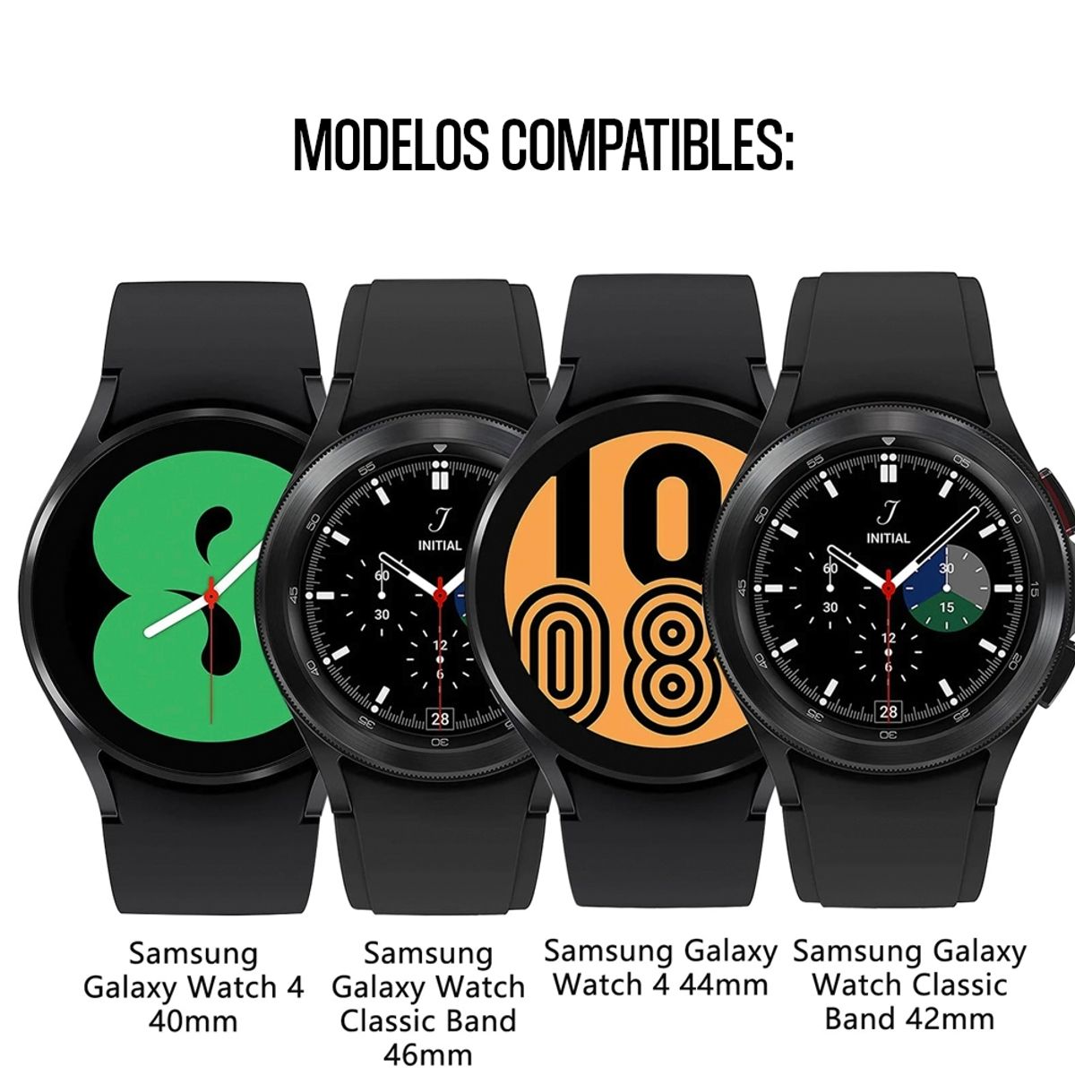 GENERICO - Correa Silicona Premium Para Galaxy Watch 4 / 5 - Classic Negro