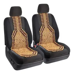 GENERICO - X2 Respaldo De Asiento Bolas Madera Bambú Auto Respaldo Lumb