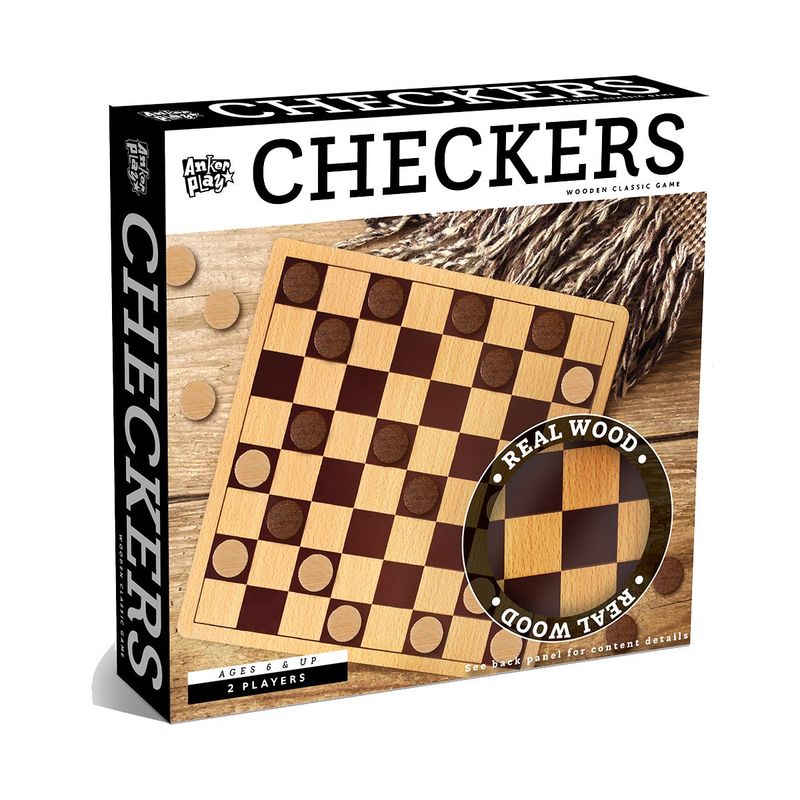 GENERICO - Juego de Damas de Madera Anker Play