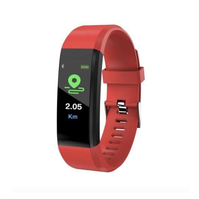 LHOTSE - Banda Deportiva Lhotse Sm33 Rojo Pulsómetro Bluetooth