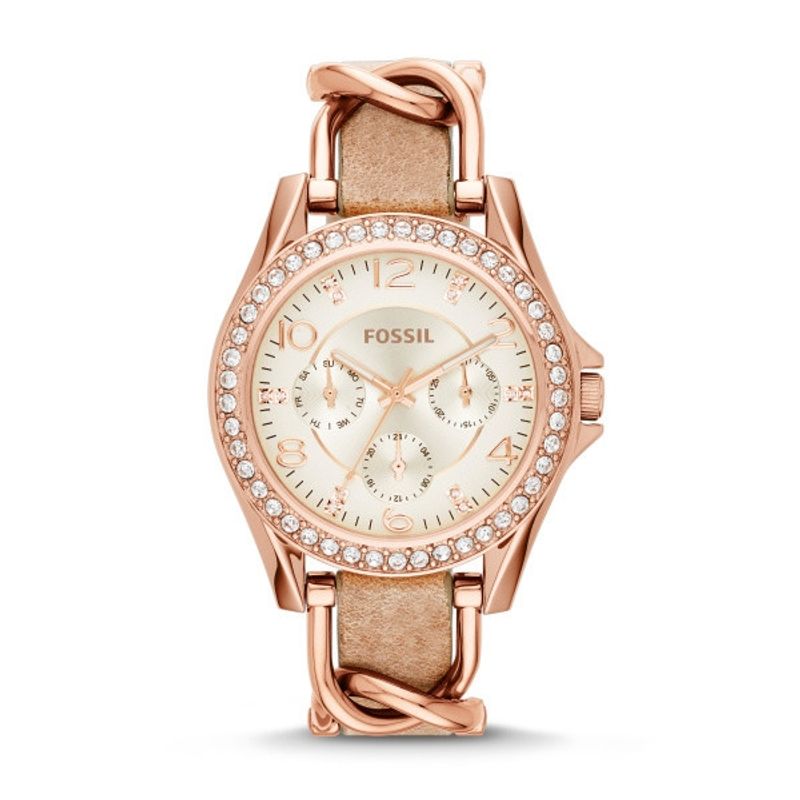 FOSSIL - Reloj Fossil Riley ES3466 para Dama - Beige