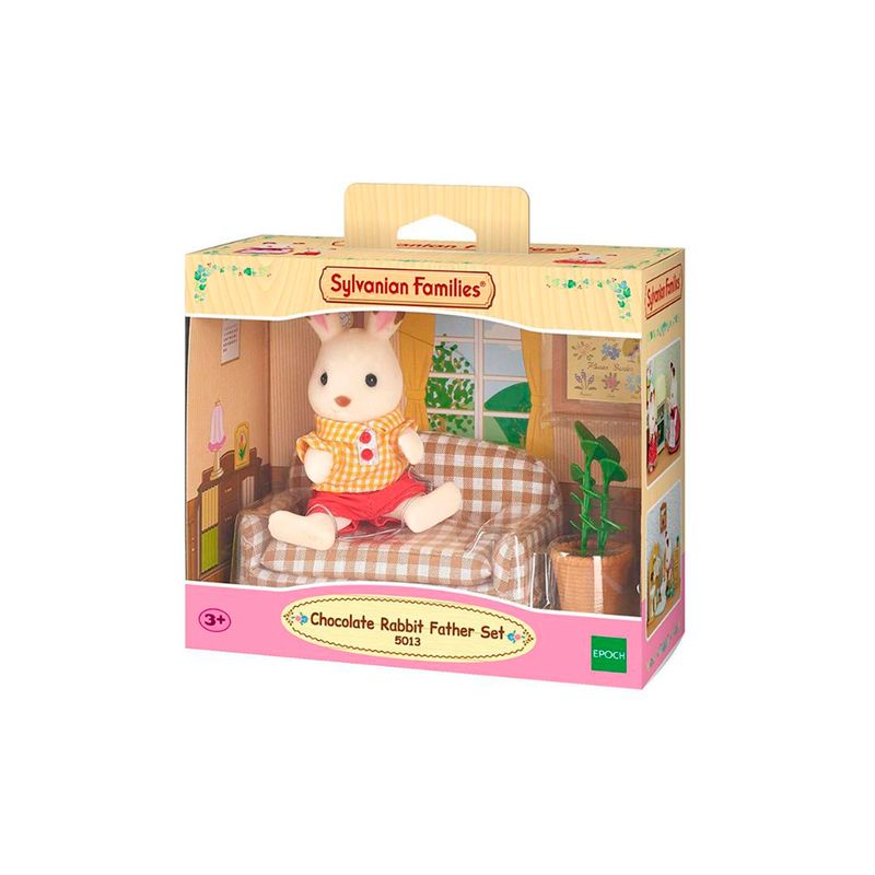 SYLVANIAN FAMILIES - Papá Conejo Chocolate Sylvanian Families con Accesorios