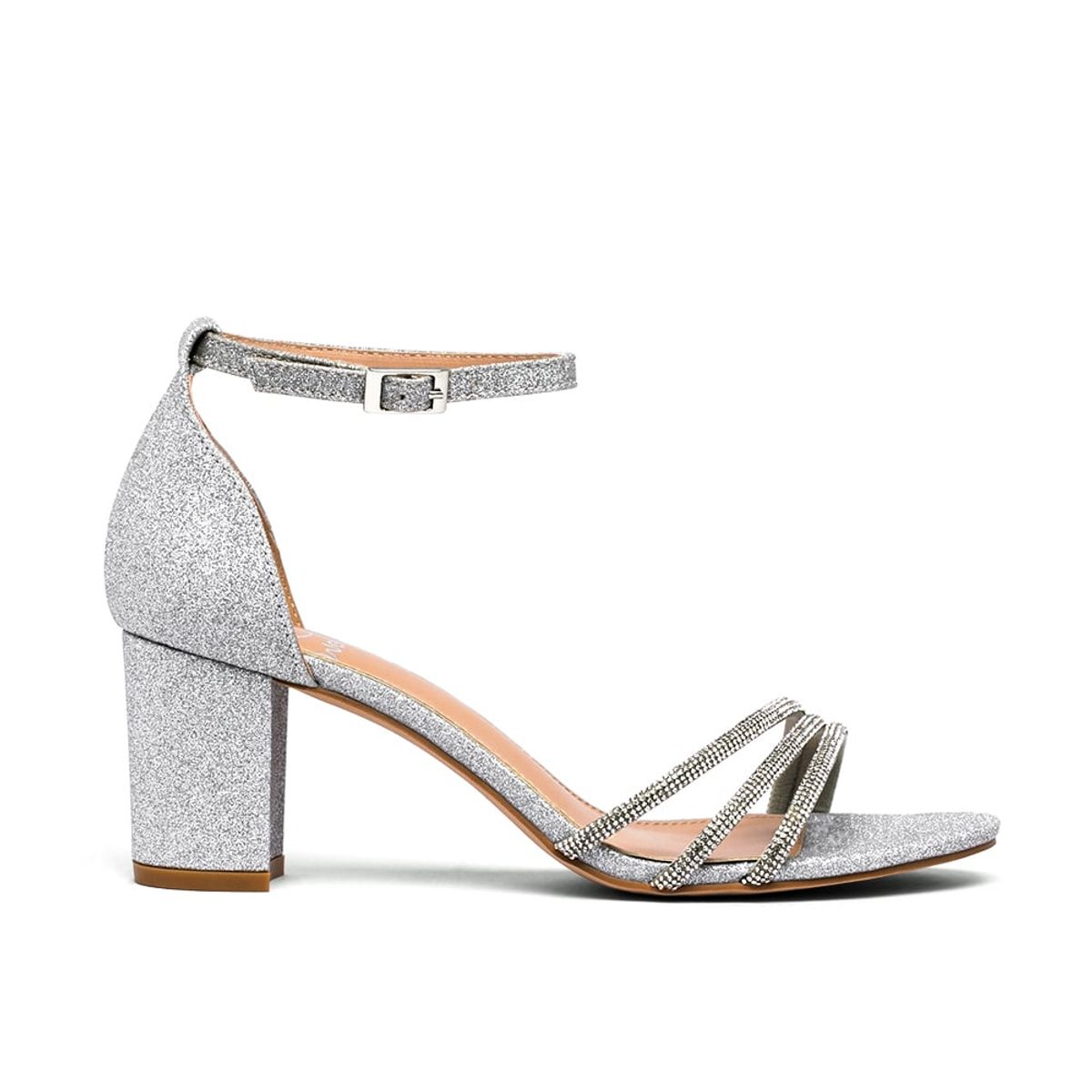 WEIDE - Sandalia Taco Plateado Fiesta YOU170 Weide