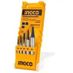 INGCO - Extractor Tornillo Pernos Cortados 5 Piezas