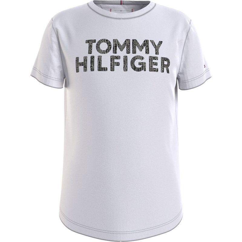 TOMMY HILFIGER - Polera Con Logo Con Estampado De Reptil Blanco Tommy Hilfiger
