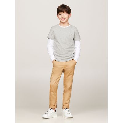 Imagen 2 del producto Polera De Niño Essential C-Neck Gris