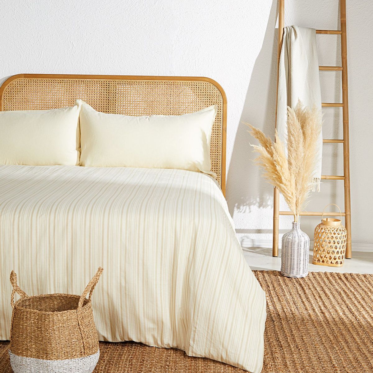 LOUNGE - Funda De Plumón 260 X 220 Cm Lineas Lounge Crema LOUNGE