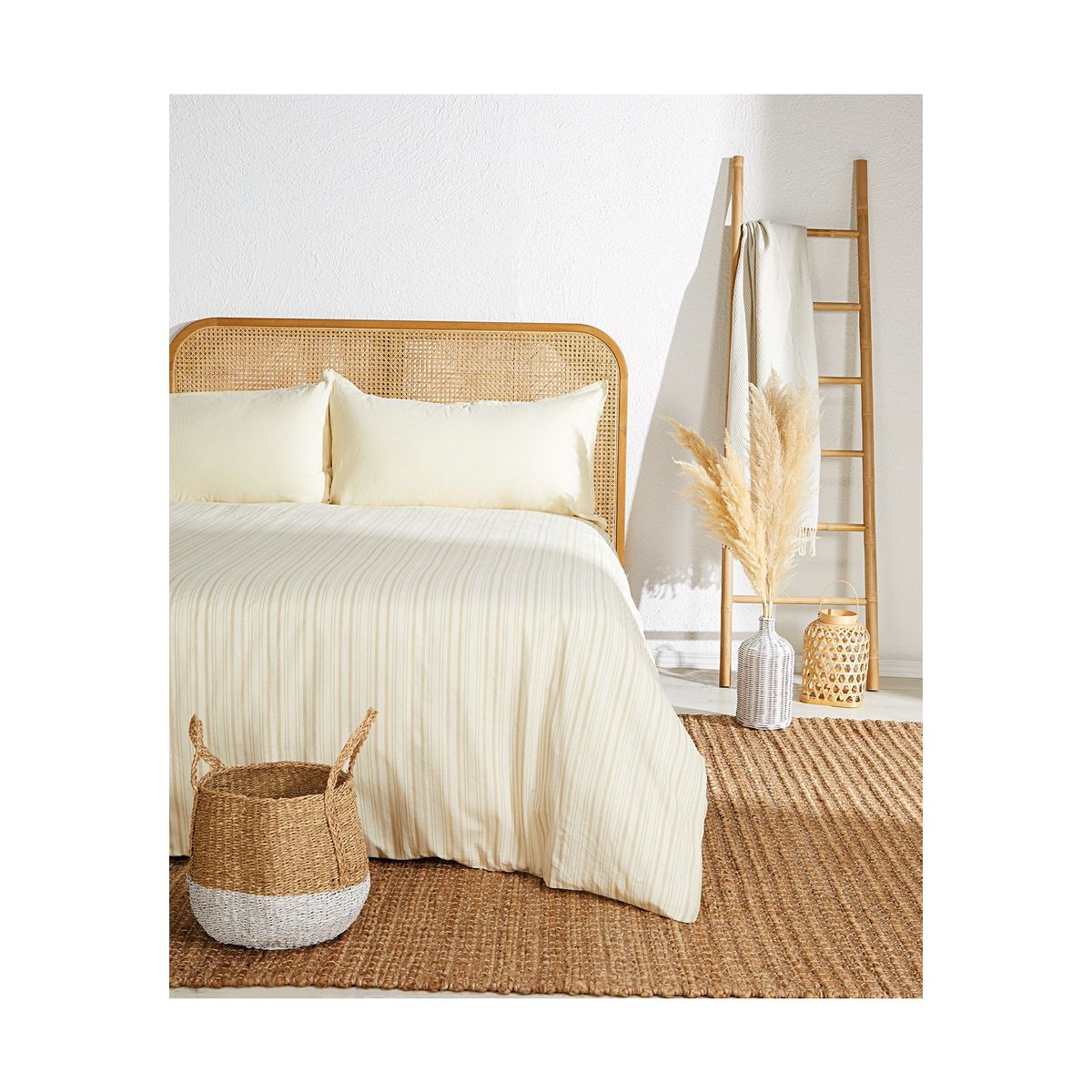 LOUNGE - Funda De Plumón 260 X 220 Cm Lineas Lounge Crema LOUNGE