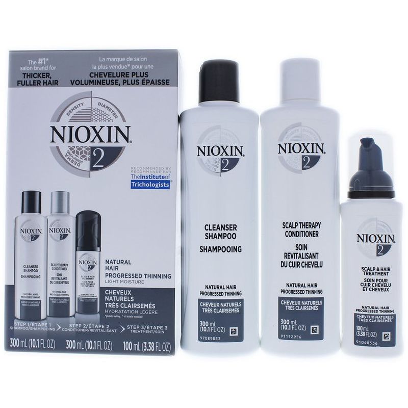 NIOXIN - Kit de tratamiento adelgazamiento progresivo de cabello natural System 2 Nioxin.